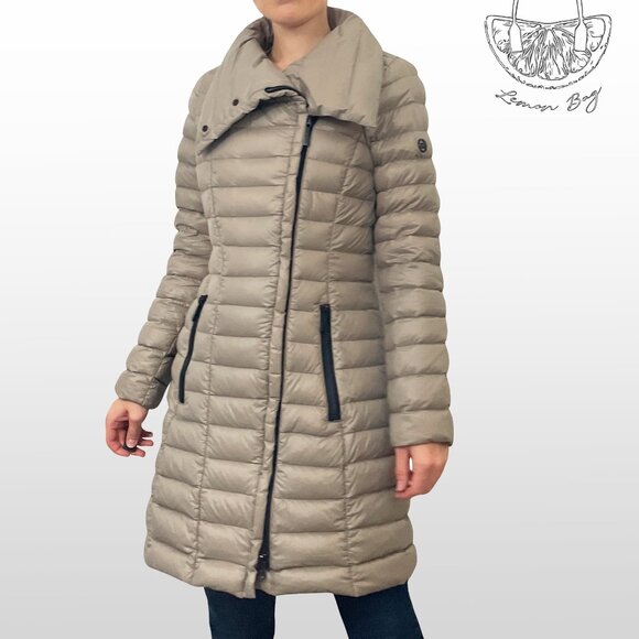 Michael Kors / Packable Down Puffer Coat / Size XS / Color Taupe Brown Gray - Picture 2 of 5